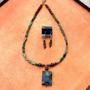Jasper Necklaces n Earring handcrafted